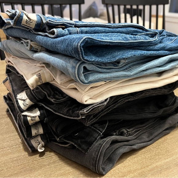 7 pairs of size 31 madewell jeans sold together - Picture 1 of 3
